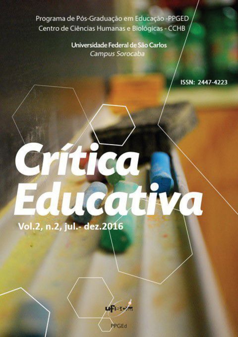 					Visualizar v. 2 n. 2 (2016): Dossiê: Infância e Educação Infantil: abordagens e práticas
				